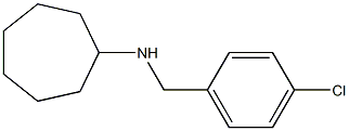 N-[(4-chlorophenyl)methyl]cycloheptanamine Struktur