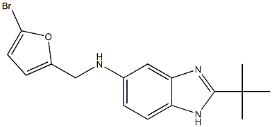 N-[(5-bromofuran-2-yl)methyl]-2-tert-butyl-1H-1,3-benzodiazol-5-amine Struktur