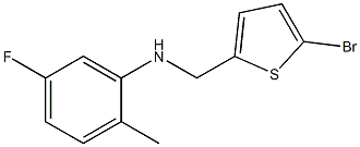 N-[(5-bromothiophen-2-yl)methyl]-5-fluoro-2-methylaniline Struktur