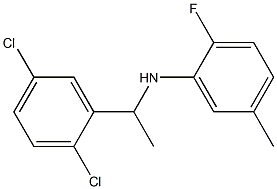 N-[1-(2,5-dichlorophenyl)ethyl]-2-fluoro-5-methylaniline Struktur