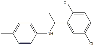 N-[1-(2,5-dichlorophenyl)ethyl]-4-methylaniline Struktur