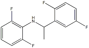 N-[1-(2,5-difluorophenyl)ethyl]-2,6-difluoroaniline Struktur