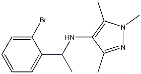 N-[1-(2-bromophenyl)ethyl]-1,3,5-trimethyl-1H-pyrazol-4-amine Struktur