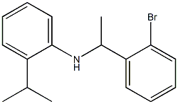 N-[1-(2-bromophenyl)ethyl]-2-(propan-2-yl)aniline Struktur