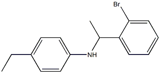 N-[1-(2-bromophenyl)ethyl]-4-ethylaniline Struktur