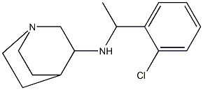 N-[1-(2-chlorophenyl)ethyl]-1-azabicyclo[2.2.2]octan-3-amine Struktur