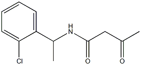 N-[1-(2-chlorophenyl)ethyl]-3-oxobutanamide Struktur