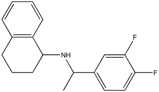 N-[1-(3,4-difluorophenyl)ethyl]-1,2,3,4-tetrahydronaphthalen-1-amine Struktur