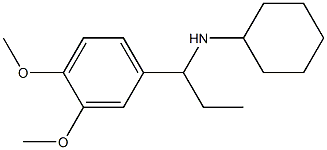 N-[1-(3,4-dimethoxyphenyl)propyl]cyclohexanamine Struktur