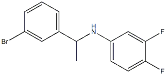 N-[1-(3-bromophenyl)ethyl]-3,4-difluoroaniline Struktur