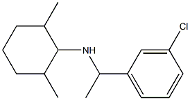 N-[1-(3-chlorophenyl)ethyl]-2,6-dimethylcyclohexan-1-amine Struktur