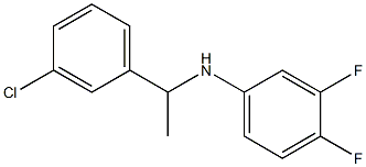 N-[1-(3-chlorophenyl)ethyl]-3,4-difluoroaniline Struktur