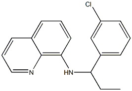 N-[1-(3-chlorophenyl)propyl]quinolin-8-amine Struktur