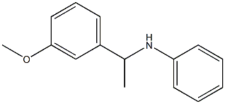 N-[1-(3-methoxyphenyl)ethyl]aniline Struktur