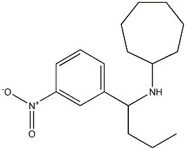 N-[1-(3-nitrophenyl)butyl]cycloheptanamine Struktur