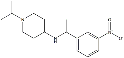 N-[1-(3-nitrophenyl)ethyl]-1-(propan-2-yl)piperidin-4-amine Struktur