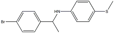 N-[1-(4-bromophenyl)ethyl]-4-(methylsulfanyl)aniline Struktur