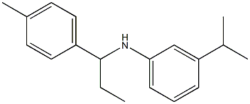 N-[1-(4-methylphenyl)propyl]-3-(propan-2-yl)aniline Struktur