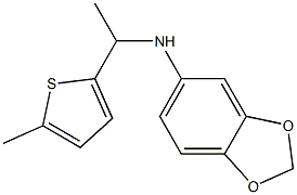 N-[1-(5-methylthiophen-2-yl)ethyl]-2H-1,3-benzodioxol-5-amine Struktur