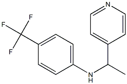 N-[1-(pyridin-4-yl)ethyl]-4-(trifluoromethyl)aniline Struktur