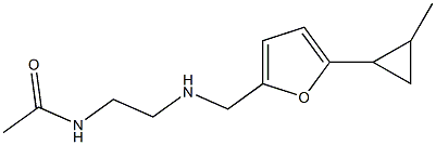 N-[2-({[5-(2-methylcyclopropyl)furan-2-yl]methyl}amino)ethyl]acetamide Struktur