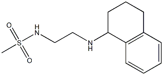 N-[2-(1,2,3,4-tetrahydronaphthalen-1-ylamino)ethyl]methanesulfonamide Struktur