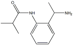 N-[2-(1-aminoethyl)phenyl]-2-methylpropanamide Struktur