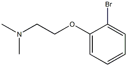 N-[2-(2-bromophenoxy)ethyl]-N,N-dimethylamine Struktur