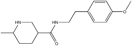 N-[2-(4-methoxyphenyl)ethyl]-6-methylpiperidine-3-carboxamide Struktur