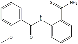 N-[2-(aminocarbonothioyl)phenyl]-2-methoxybenzamide Struktur