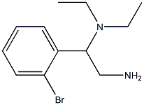 N-[2-amino-1-(2-bromophenyl)ethyl]-N,N-diethylamine Struktur