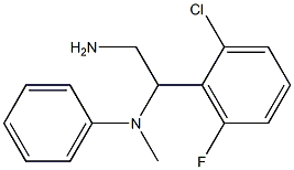 N-[2-amino-1-(2-chloro-6-fluorophenyl)ethyl]-N-methyl-N-phenylamine Struktur