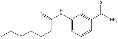 N-[3-(aminocarbonothioyl)phenyl]-4-ethoxybutanamide Struktur