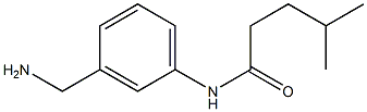 N-[3-(aminomethyl)phenyl]-4-methylpentanamide Struktur