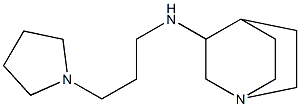 N-[3-(pyrrolidin-1-yl)propyl]-1-azabicyclo[2.2.2]octan-3-amine Struktur