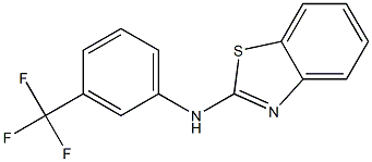 N-[3-(trifluoromethyl)phenyl]-1,3-benzothiazol-2-amine Struktur