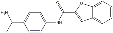 N-[4-(1-aminoethyl)phenyl]-1-benzofuran-2-carboxamide Struktur