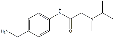 N-[4-(aminomethyl)phenyl]-2-[isopropyl(methyl)amino]acetamide Struktur