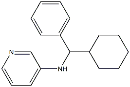 N-[cyclohexyl(phenyl)methyl]pyridin-3-amine Struktur