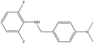 N-{[4-(dimethylamino)phenyl]methyl}-2,6-difluoroaniline Struktur