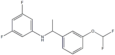 N-{1-[3-(difluoromethoxy)phenyl]ethyl}-3,5-difluoroaniline Struktur