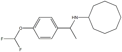 N-{1-[4-(difluoromethoxy)phenyl]ethyl}cyclooctanamine Struktur