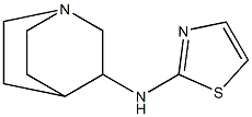 N-{1-azabicyclo[2.2.2]octan-3-yl}-1,3-thiazol-2-amine Struktur