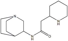 N-{1-azabicyclo[2.2.2]octan-3-yl}-2-(piperidin-2-yl)acetamide Struktur