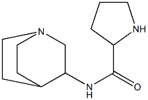 N-{1-azabicyclo[2.2.2]octan-3-yl}pyrrolidine-2-carboxamide Struktur