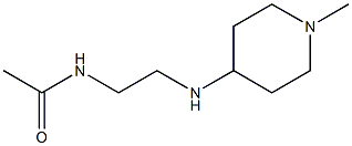 N-{2-[(1-methylpiperidin-4-yl)amino]ethyl}acetamide Struktur