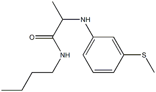 N-butyl-2-{[3-(methylsulfanyl)phenyl]amino}propanamide Struktur