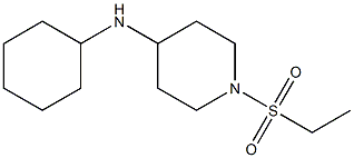 N-cyclohexyl-1-(ethanesulfonyl)piperidin-4-amine Struktur