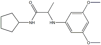 N-cyclopentyl-2-[(3,5-dimethoxyphenyl)amino]propanamide Struktur