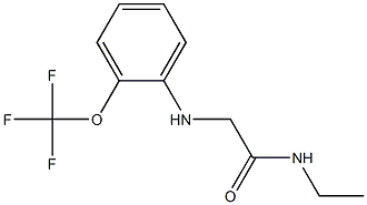 N-ethyl-2-{[2-(trifluoromethoxy)phenyl]amino}acetamide Struktur